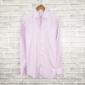 SUITSUPPLY Size 15 3/4 Traveller Button up Shirt in Light Purple slim fit